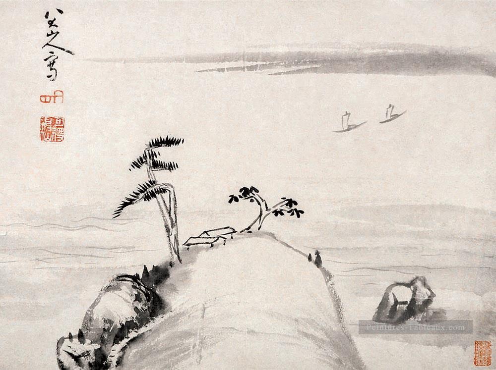 paysage album feuille ancienne Chine à l’encre Peintures à l'huile
